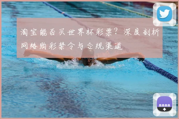 淘宝能否买世界杯彩票?深度剖析网络购彩禁令与合规渠道